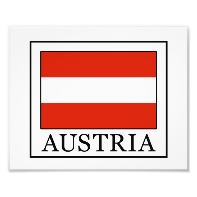 Österreich Fotodruck (Vorne)