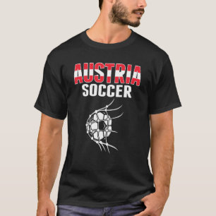 Österreich Fußball-Ball im Netz Österreichischer F T-Shirt
