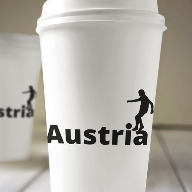 Österreich Fußball Pappbecher (Von Creator hochgeladen)