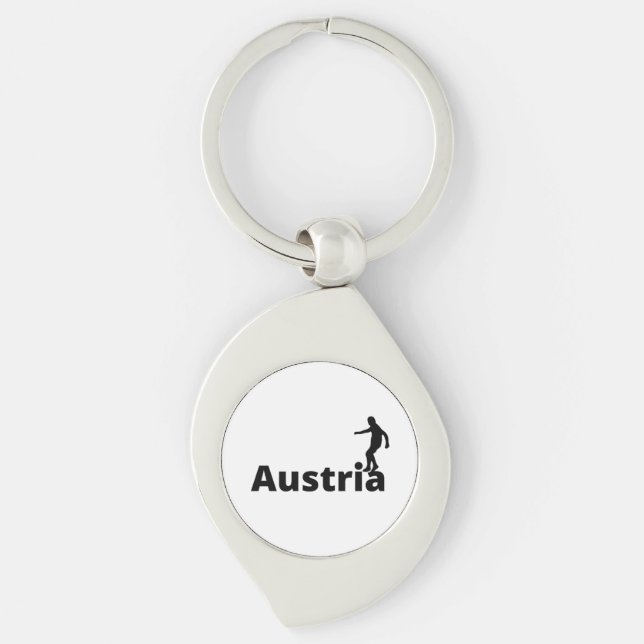 Österreich Fußball Schlüsselanhänger (Vorderseite)