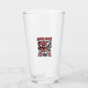Österreich Fußball Skelett Stürmer Nationen Poster Glas