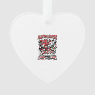 Österreich Fußball Skelett Stürmer Nationen Poster Ornament