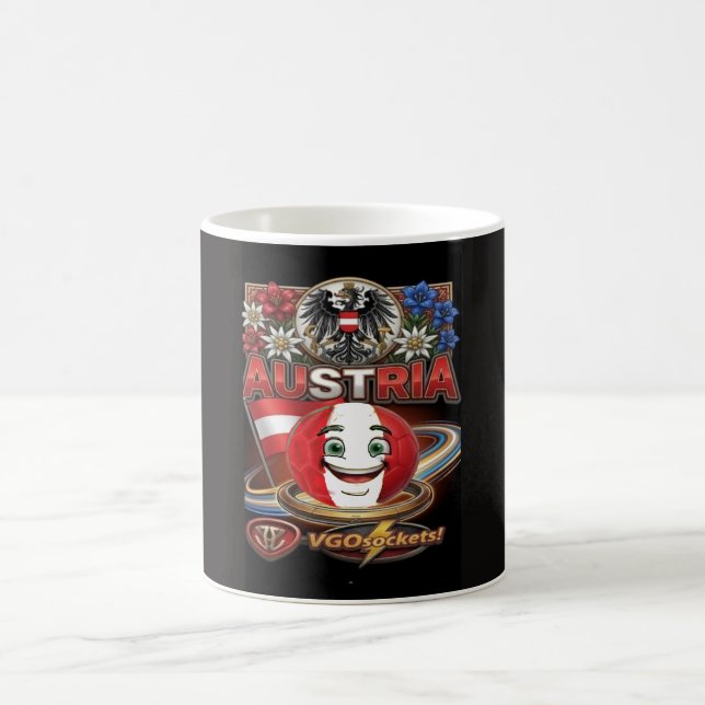 Österreich-GBall-01 Kaffeetasse (Mittel)