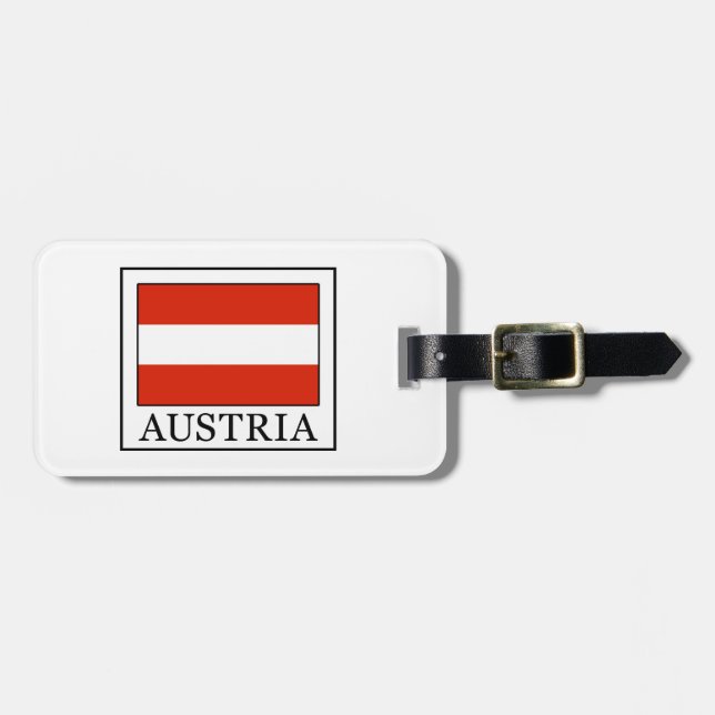 Österreich Gepäckanhänger (Vorderseite horizontal)