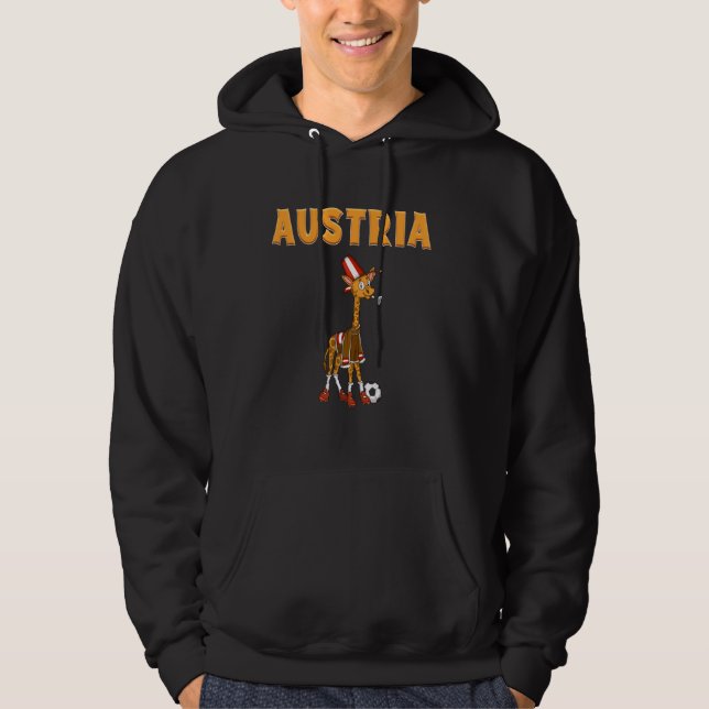 Österreich Giraffe Austrian Fans Hoodie (Vorderseite)
