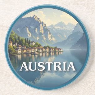 Österreich Hallstatt Europäische Gewerkschaft Getränkeuntersetzer