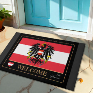 Österreich Hausmatte, österreichische Flaggensport Fußmatte