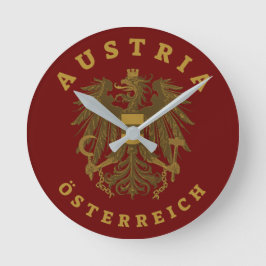 Österreich - Imitate - Goldmedaille für Waffen Runde Wanduhr