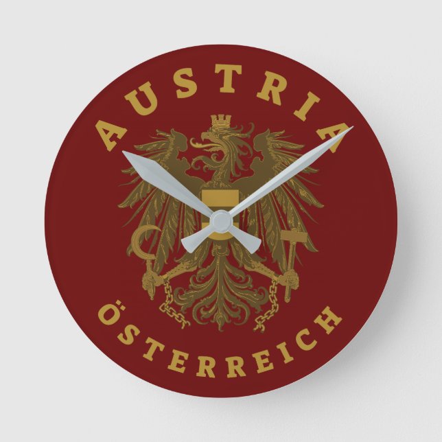 Österreich - Imitate - Goldmedaille für Waffen Runde Wanduhr (Vorderseite)