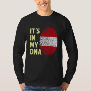 Österreich in meiner DNA-Österreichischen Flaggenm T-Shirt