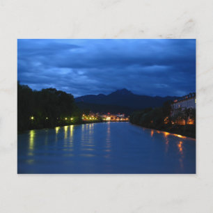 Österreich - Innsbruck - Blaue Nacht Postkarte