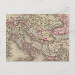 Österreich, Italien, Türkei in Europa, Griechenlan Postkarte