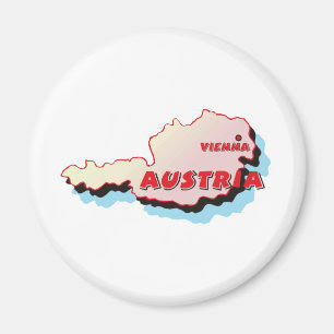 Österreich-Karte Magnet