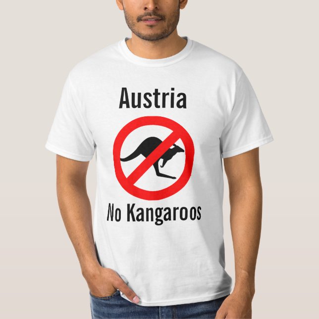 Österreich kein Känguru-Shirt T-Shirt (Vorderseite)