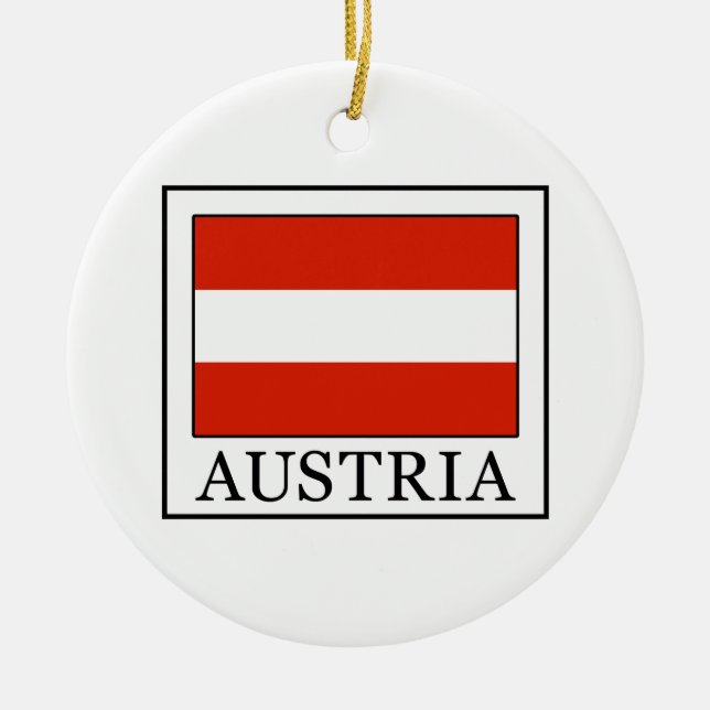 Österreich Keramik Ornament (Vorne)
