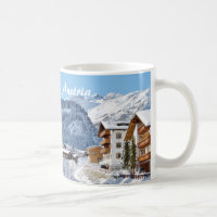 Österreich, Lech morgens Arlberg - Andenken-Tasse