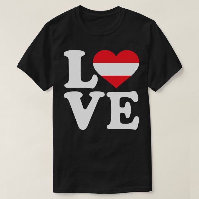Österreich Liebe T-Shirt (Design vorne)