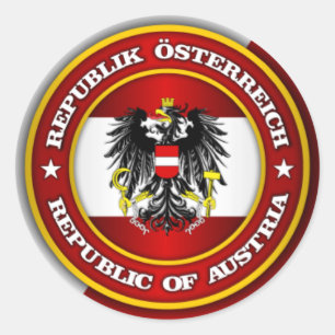Österreich-Medaillon Runder Aufkleber