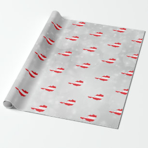 Österreich Österreichische Flagge Karte Geschenkpapier