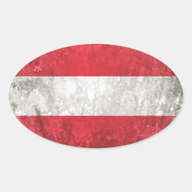 Österreich Ovaler Aufkleber (Vorderseite)