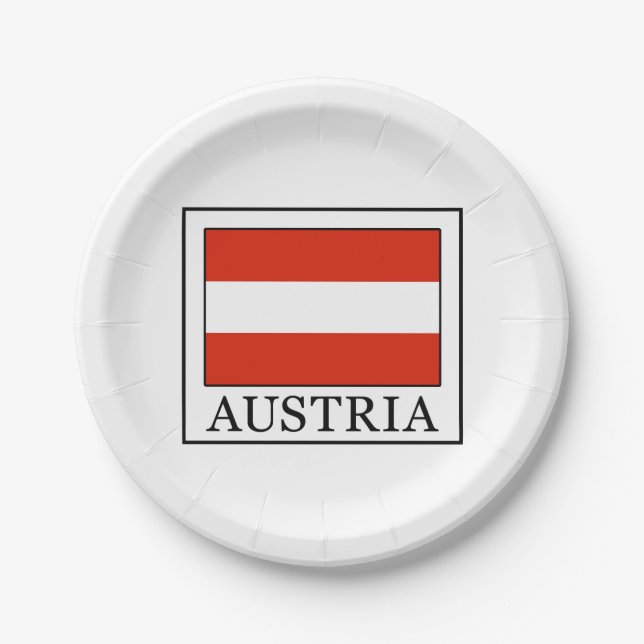 Österreich Pappteller (Vorderseite)