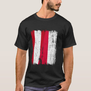 Österreich Polen Halbflagge Österreichische Polnis T-Shirt