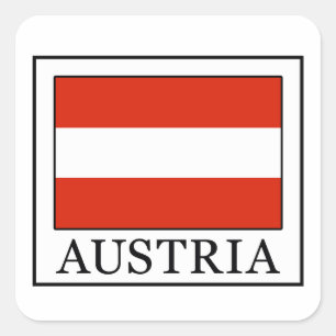 Österreich Quadratischer Aufkleber