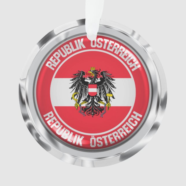 Österreich-RundEmblem Ornament (Vorderseite)