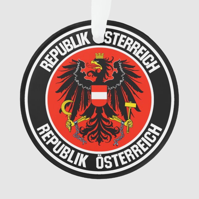 Österreich-RundEmblem Ornament (Vorderseite)