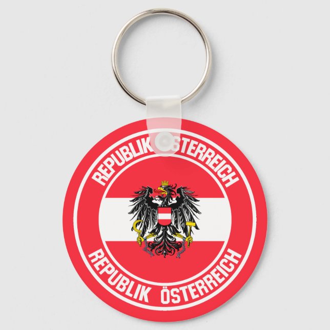 Österreich-RundEmblem Schlüsselanhänger (Vorderseite)