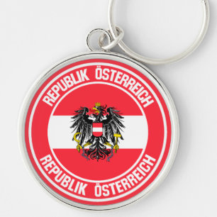 Österreich-RundEmblem Schlüsselanhänger