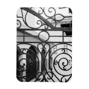 Österreich, Salzburg. Detail des Metallschiebers, Magnet