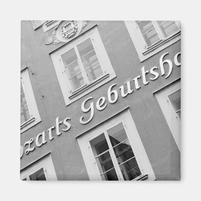 Österreich, Salzburg. Mozarts Geburtsort Magnet (Vorne)