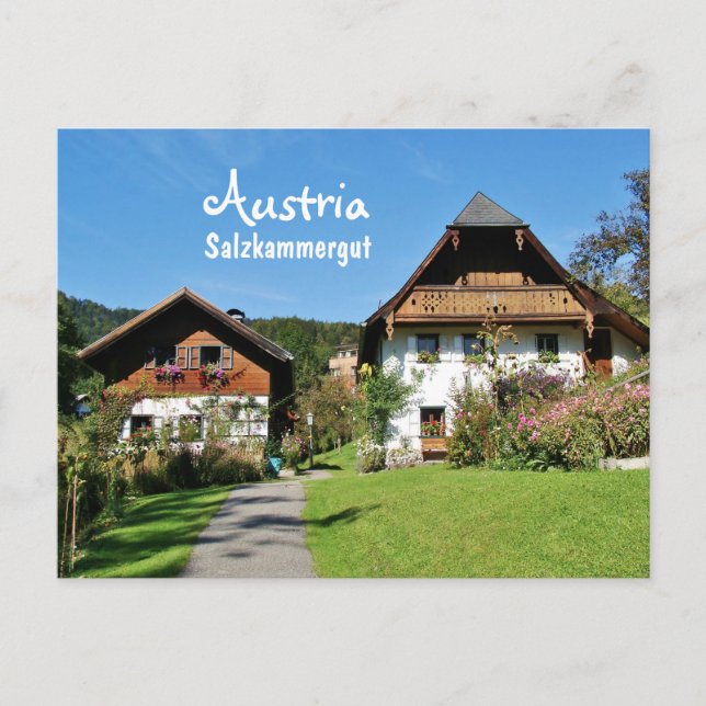 Österreich, Salzkammergut - Postkarte (Vorderseite)