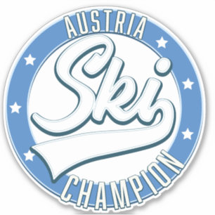 Österreich Schi Champion Logo Aufkleber