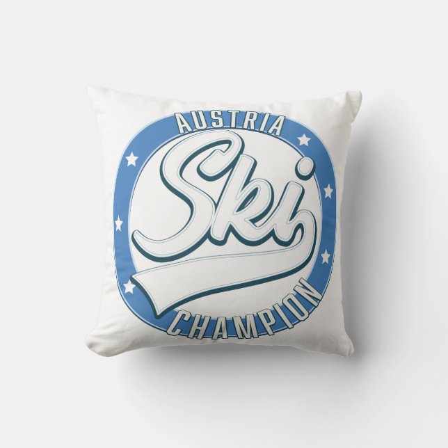 Österreich Ski Champion Logo Zwei-Tone-Tasse Kissen (Vorderseite)