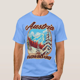 Österreich - Snowboard T-Shirt