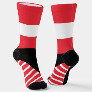 Österreich Socken, österreichische Flaggenfarben / Socken