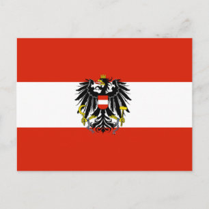 Österreich Staatsflagge Postkarte