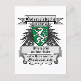 Österreich Steirerin von Gottes Gnaden Wappen  Postkarte