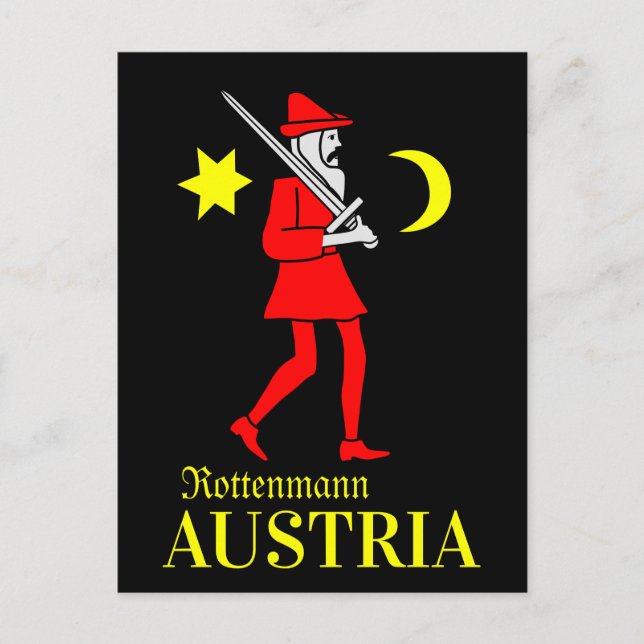 Österreich Steirische Wappen von Rottenmann Postkarte (Vorderseite)