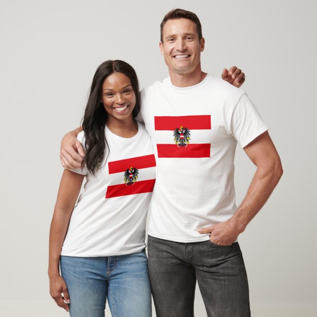 Österreich T - Shirt der Flagge (Unisex)