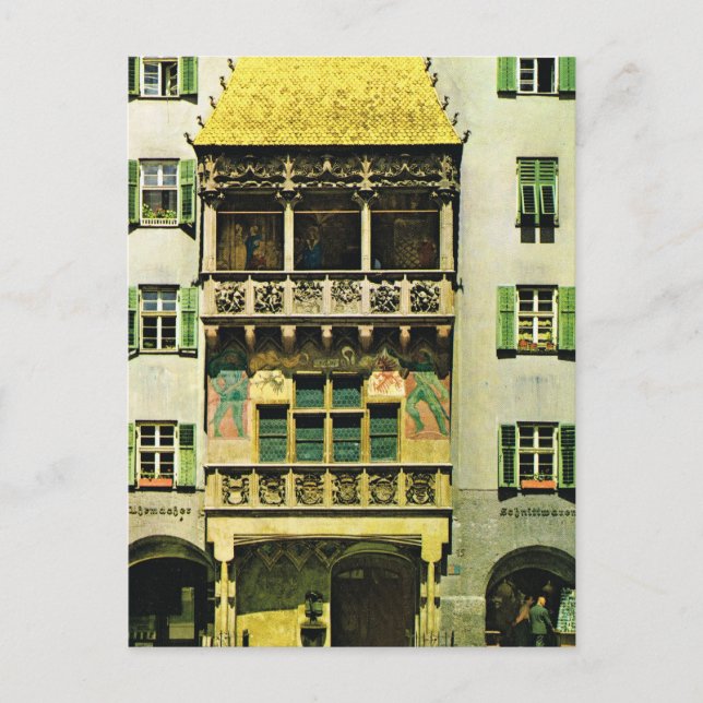 Österreich, Tirol, Innsbruck Goldenes Dach Postkarte (Vorderseite)