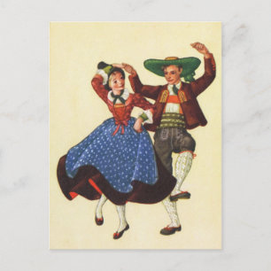 Österreich, Tirol, traditionelle Volkstänzer Postkarte