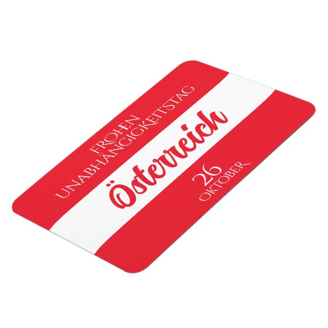 Österreich Unabhängigkeitstag Österreichische Nati Magnet (Linke Seite)