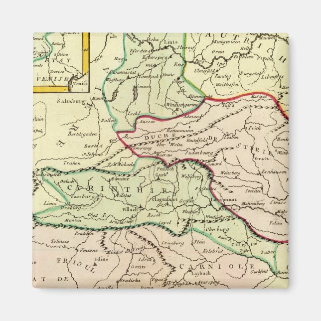 Österreich und Slowenien Magnet (Vorne)