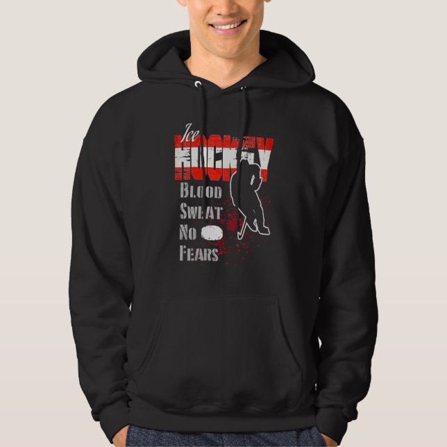 Österreich Unterstützer Blood Sweat No Fesions Eis Hoodie (Vorderseite)