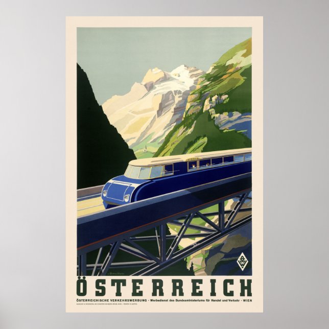 Österreich Vintage Poster 1935 (Vorne)