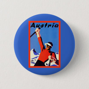 Österreich ~ Vintage Reise Button