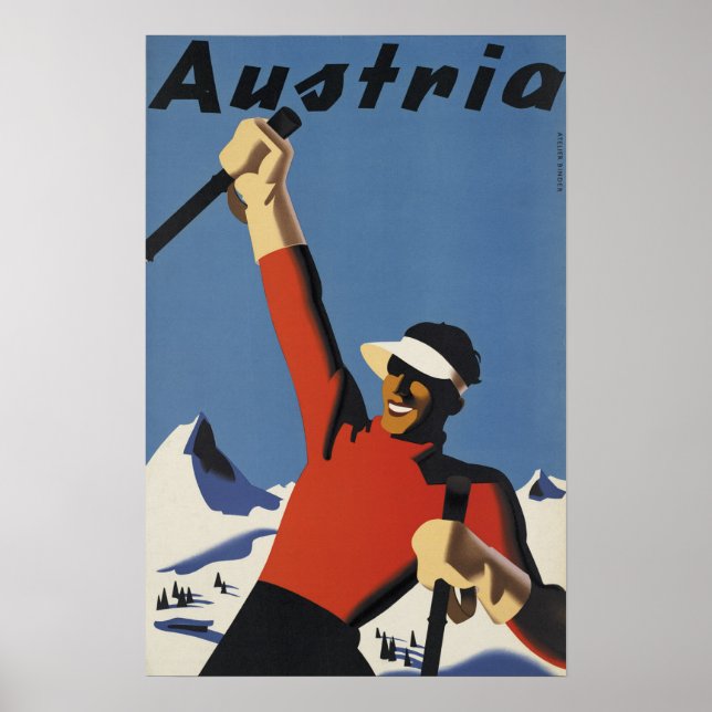 Österreich - Vintage Travel Poster (Vorne)
